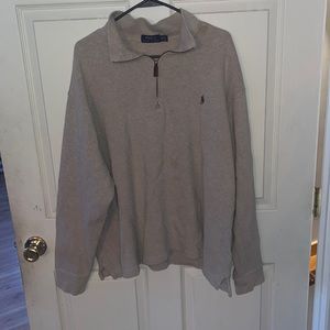 Mens POLO half zip sweater